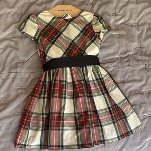Polo by Ralph Lauren Red and Green Plaid Kids Dress